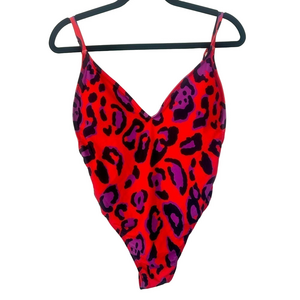 Red purple black one piece swim bathing suit adreamly v neck backless beachwear